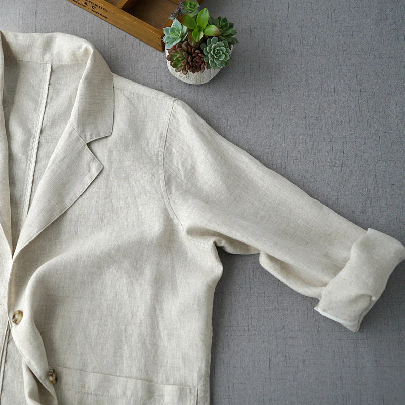 ChloƩ Montclair Chic Linen Blazer - Image 4