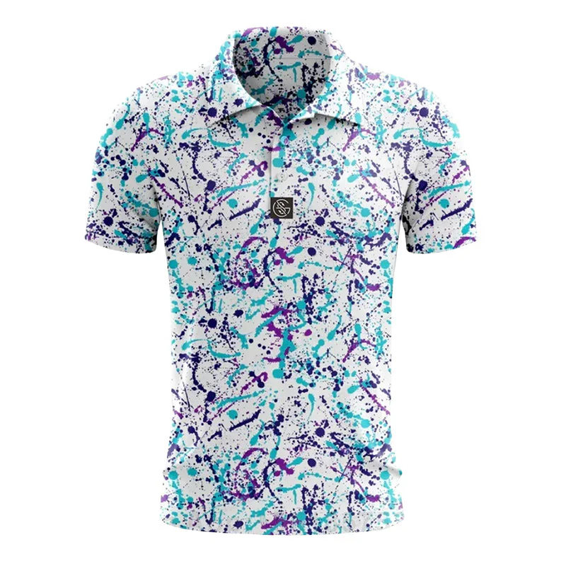 Felix Grant Printed Golf Polo Shirt