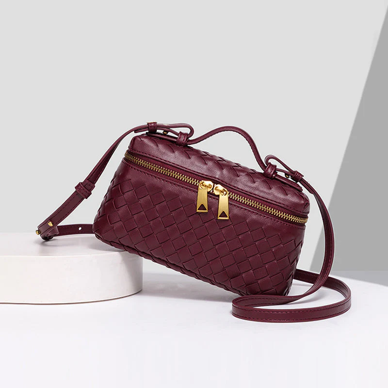 Sofia Amoretti Woven Crossbody Bag